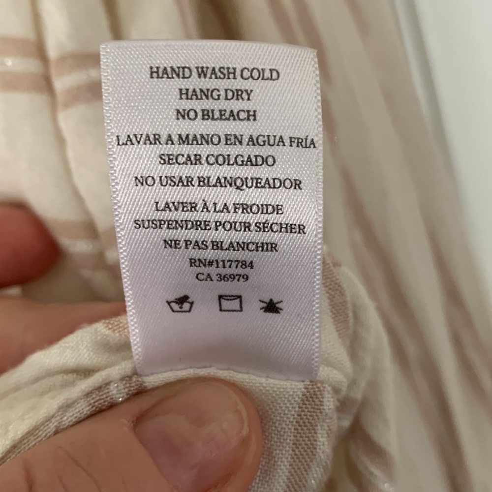 Rails Bonnie Sand Stripe Button Down - image 7